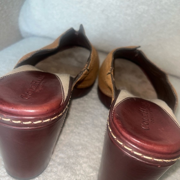 Cole Haan tan suede mule wedge heels - Picture 4 of 5